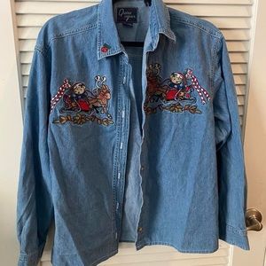 Christmas Button Down